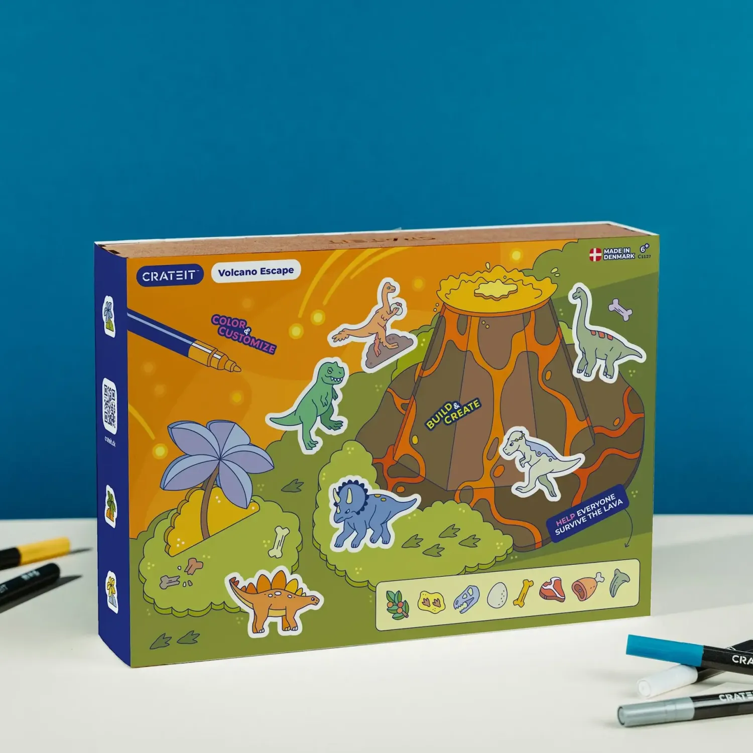 8 Lat+|Diy | CRATEIT Dinosaur – Volcano Escape