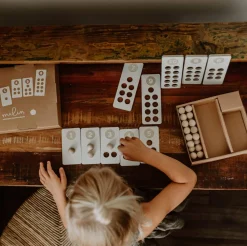 Montessori|Edukacyjne | Milin Cyfry - drewniane klocki do nauki liczenia