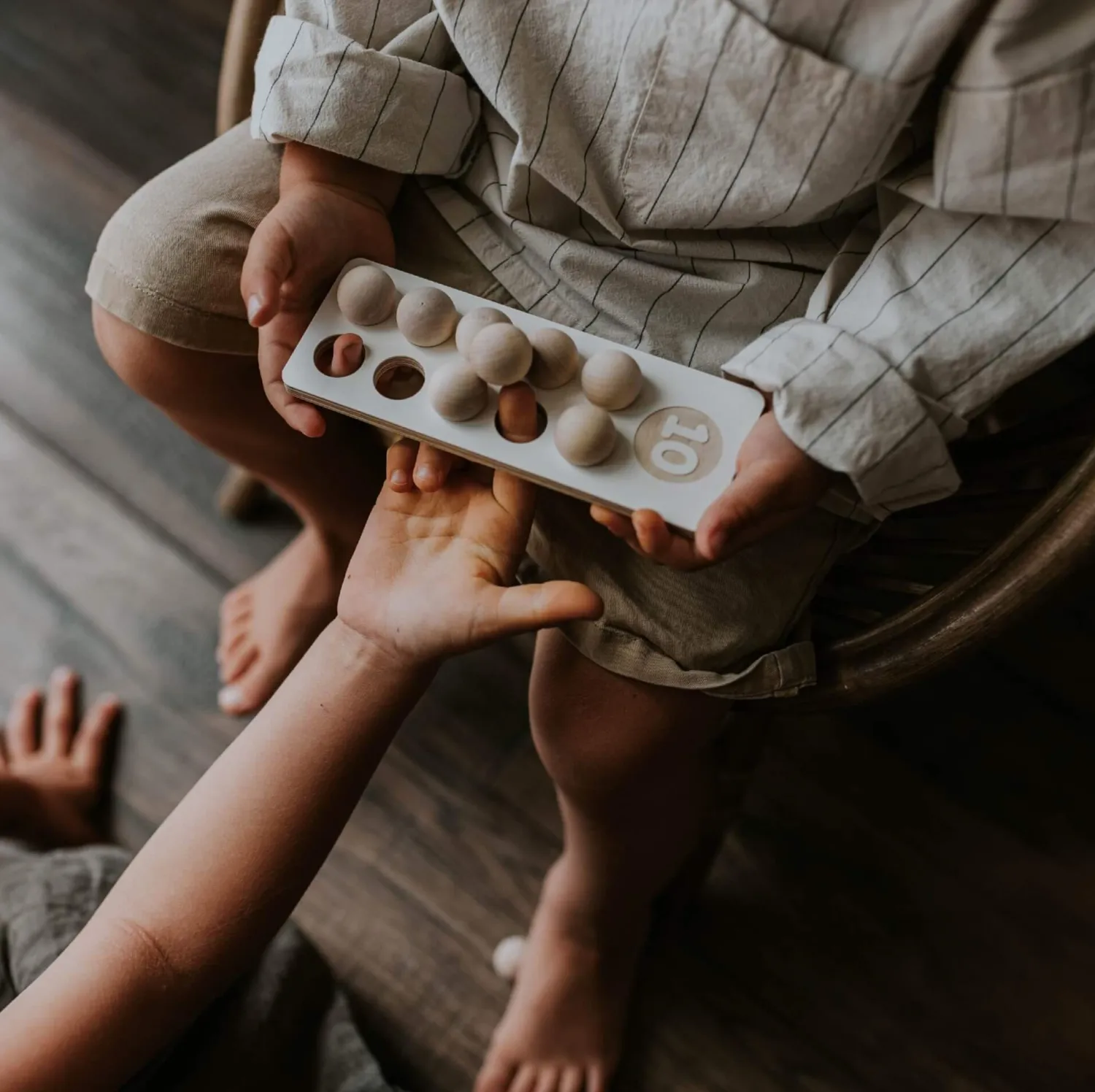 Montessori|Edukacyjne | Milin Cyfry - drewniane klocki do nauki liczenia