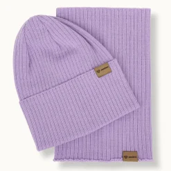 Na Główkę | Patulove Czapka i komin wełniany LAVENDER