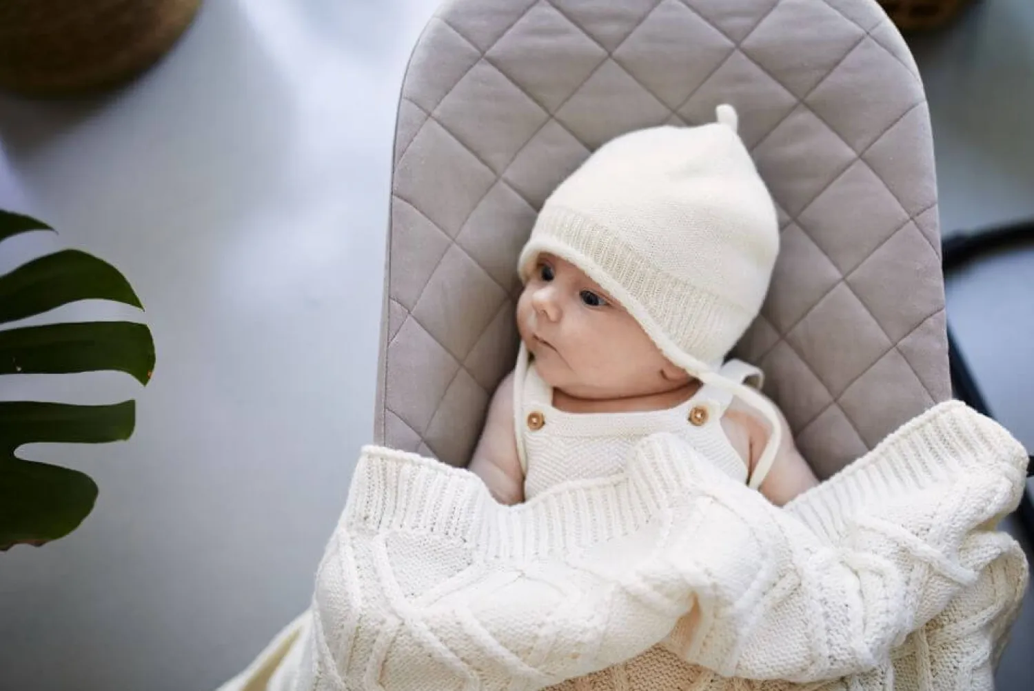 Na Główkę | Pink no More Czapka pilotka 100% merino - mokka beige