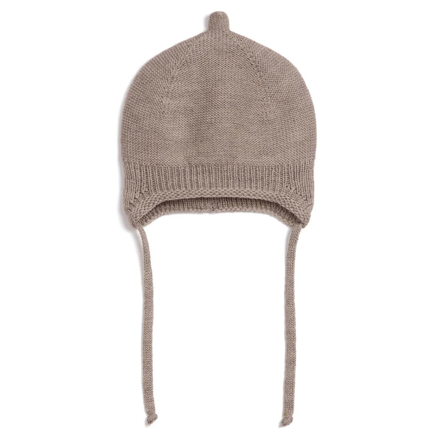 Na Główkę | Pink no More Czapka pilotka 100% merino - mokka beige
