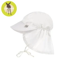 Czapka przeciwsłoneczna z daszkiem i osłoną karku UV80 Splash & Fun Fale nature