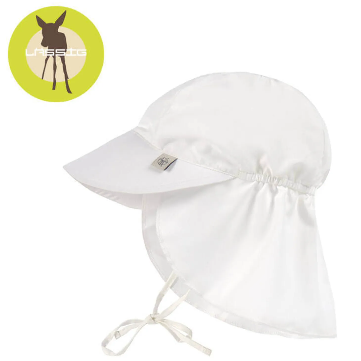 Czapka przeciwsłoneczna z daszkiem i osłoną karku UV80 Splash & Fun Fale nature