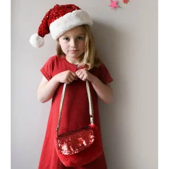 Na Główkę | Rockahula Kids Czapka świąteczna Sequin Velvet Santa