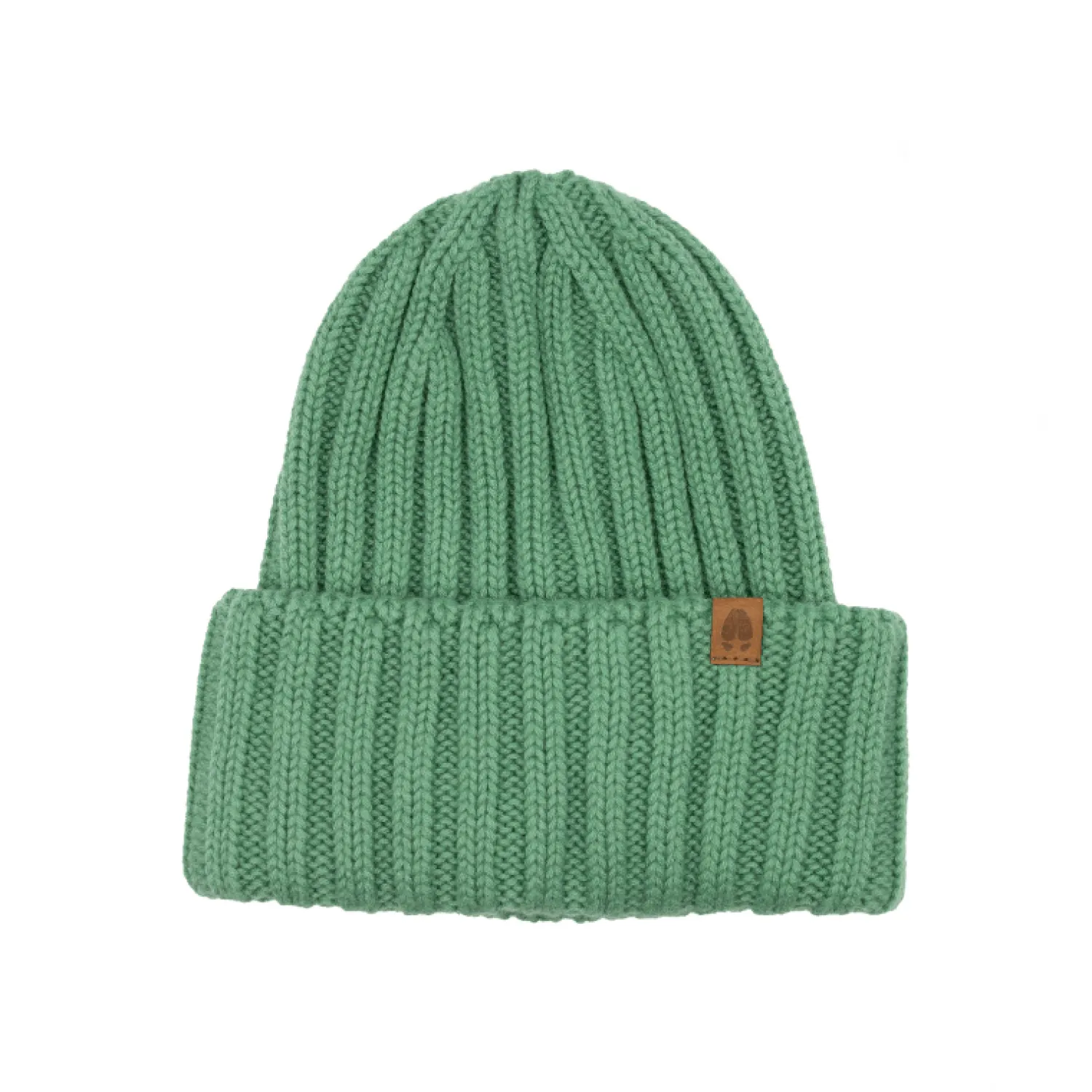Czapki | Kopyto Czapka w prążek 100% wełny merino Rosomak - szałwiowy