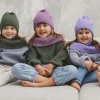 Na Główkę | Patulove Czapka zimowa merino WINTER LILAC