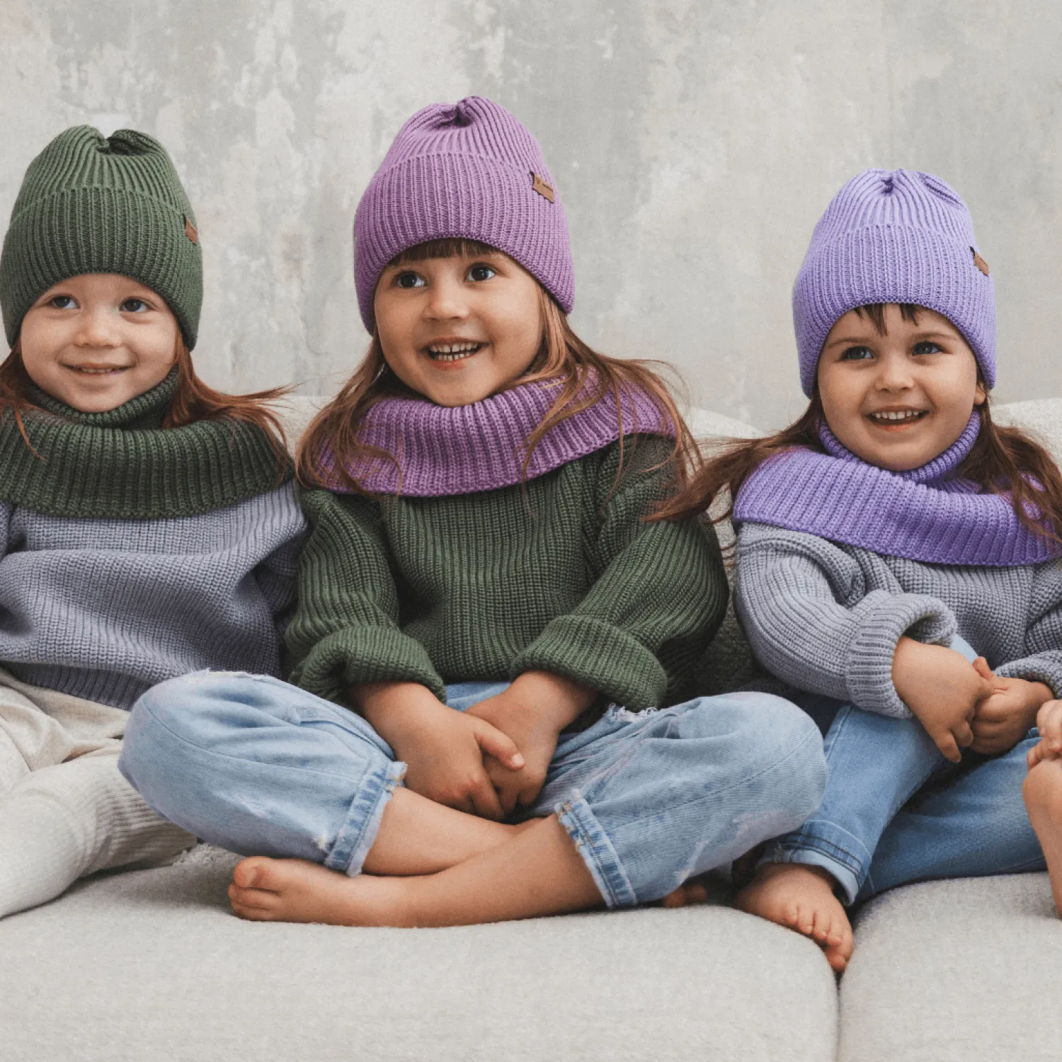 Na Główkę | Patulove Czapka zimowa merino WINTER LILAC