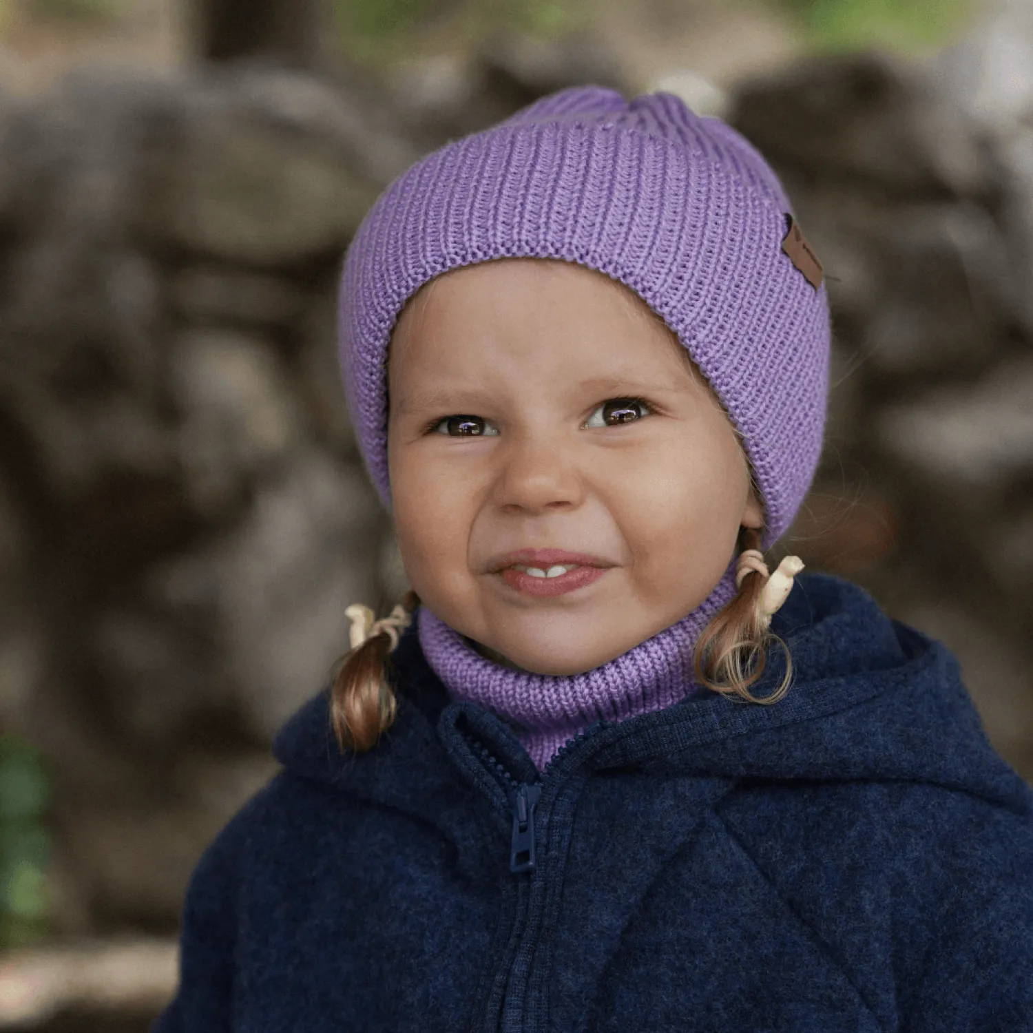 Na Główkę | Patulove Czapka zimowa merino WINTER LAVENDER