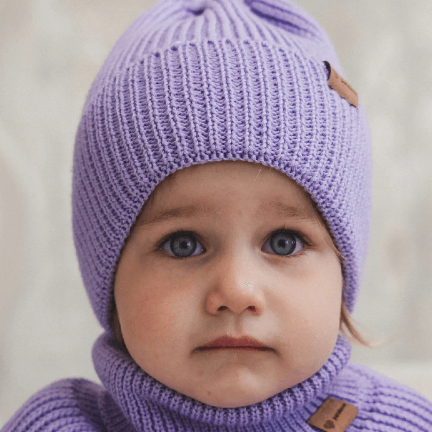 Na Główkę | Patulove Czapka zimowa merino WINTER LAVENDER