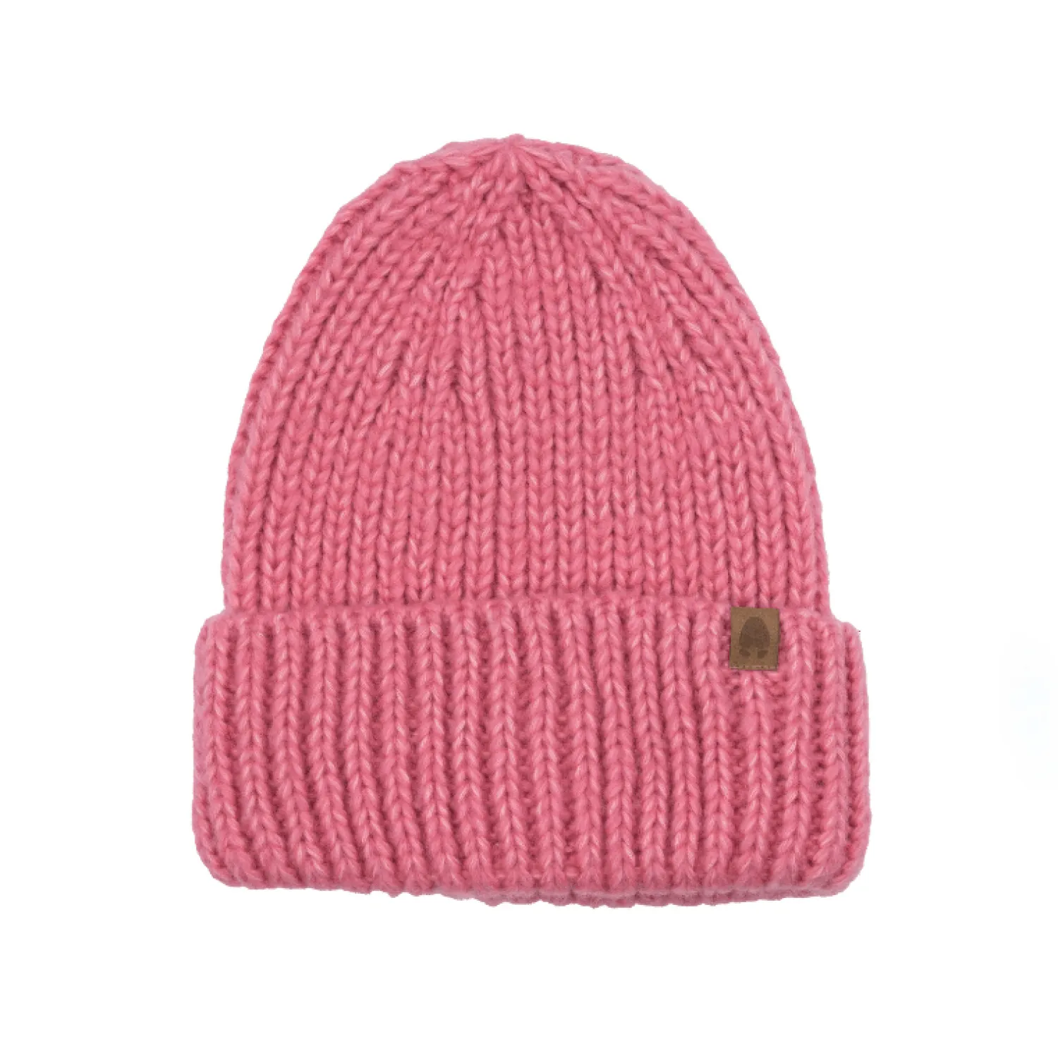 Na Główkę | Kopyto Czapka z wełny i bawełny Sówka - różowy
