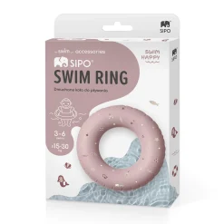 Dmuchane koło do pływania dla dzieci 3-6 lat (15-30 kg) - różowe
