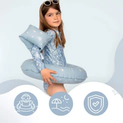 6 Lat+|Do Kąpieli | SIPO Dmuchane koło do pływania dla dzieci 3-6 lat (15-30 kg) - niebieskie
