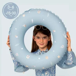 6 Lat+|Do Kąpieli | SIPO Dmuchane koło do pływania dla dzieci 3-6 lat (15-30 kg) - niebieskie