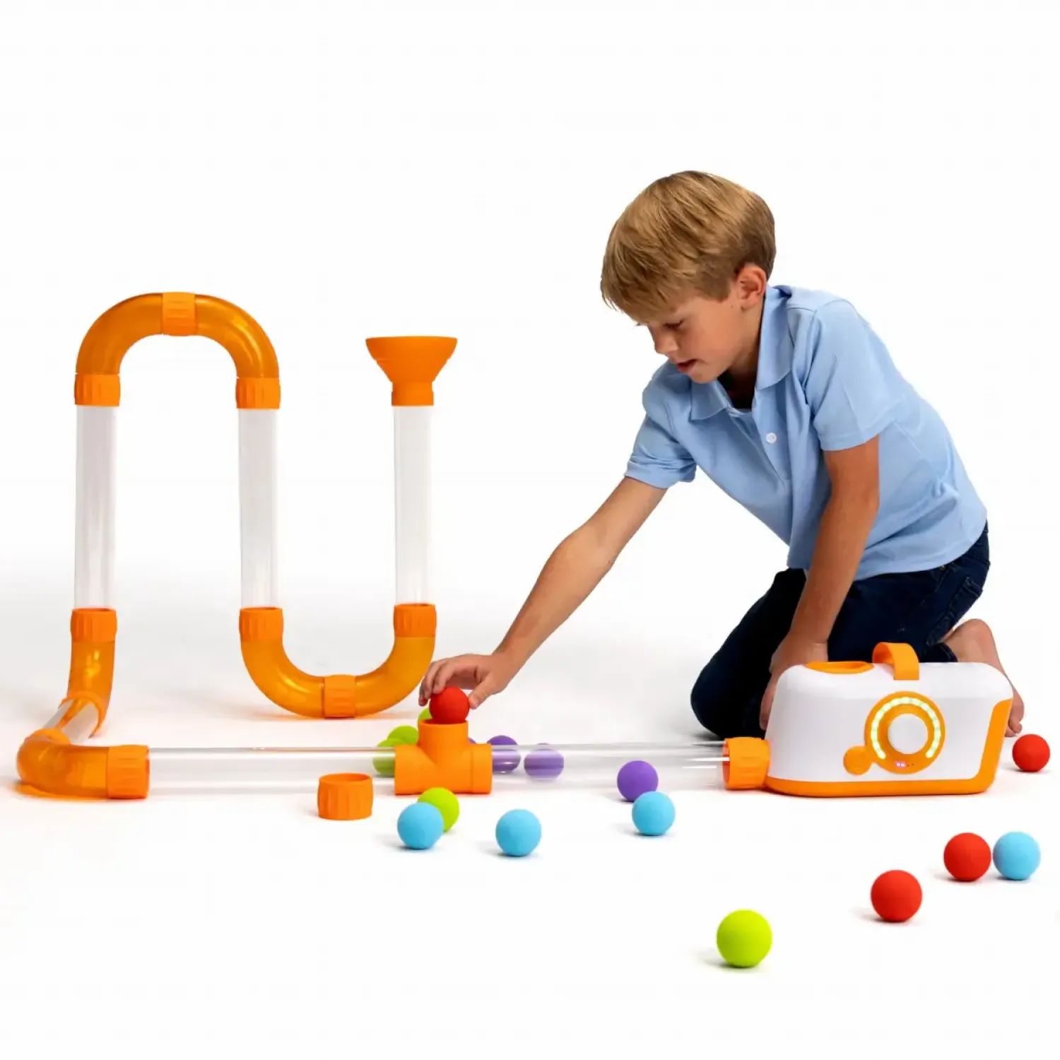 6 Lat+|Aktywizujące | Fat Brain Toys Dmuchawa do piłek Air Toobz