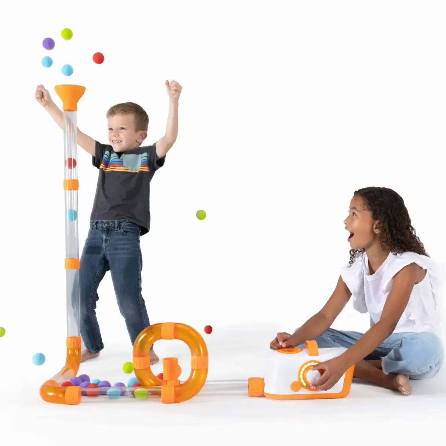 6 Lat+|Aktywizujące | Fat Brain Toys Dmuchawa do piłek Air Toobz