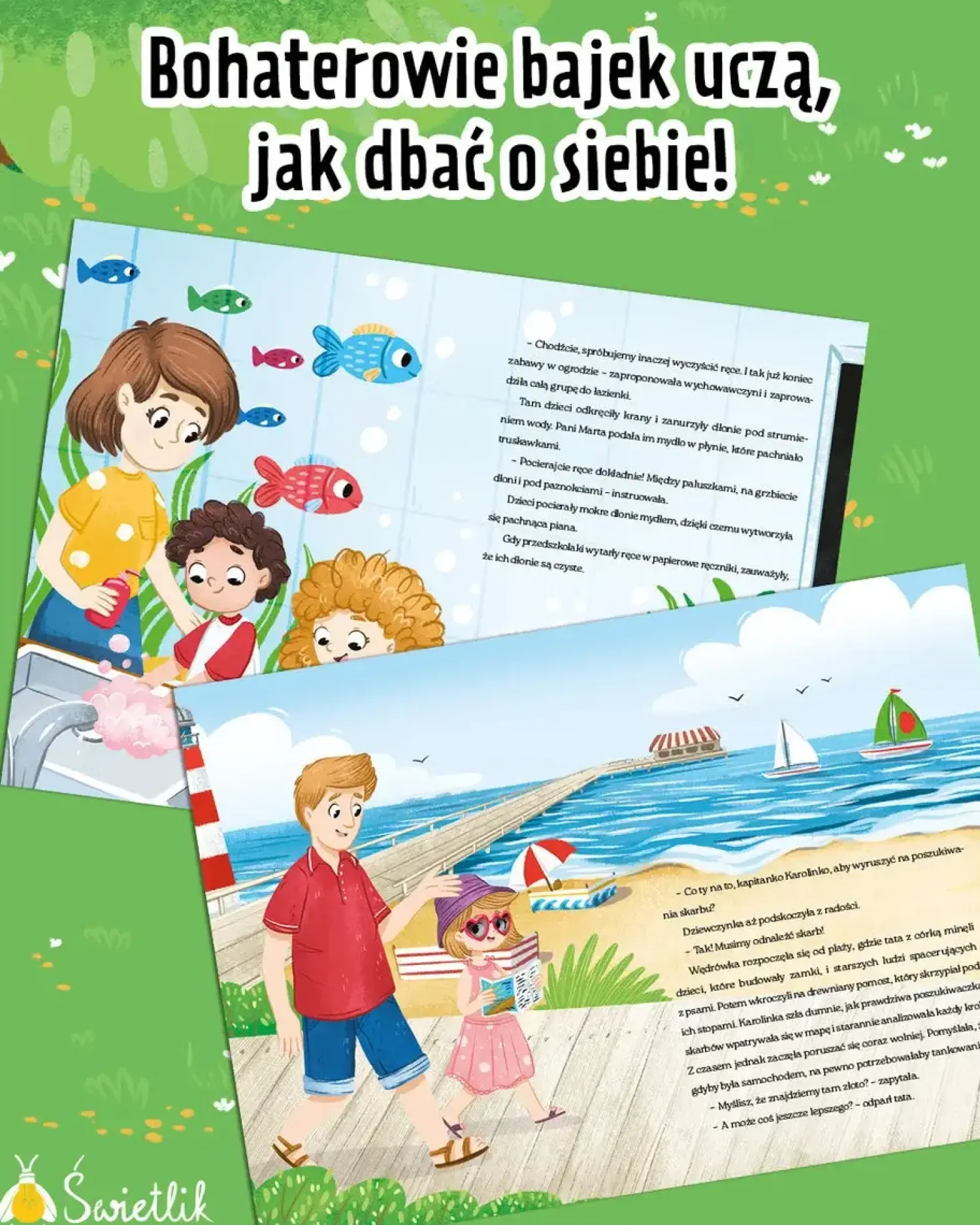 5-8 Lat|Oswajanie Emocji | Wydawnictwo Świetlik Dobre bajki o tym, jak dbać o zdrowie