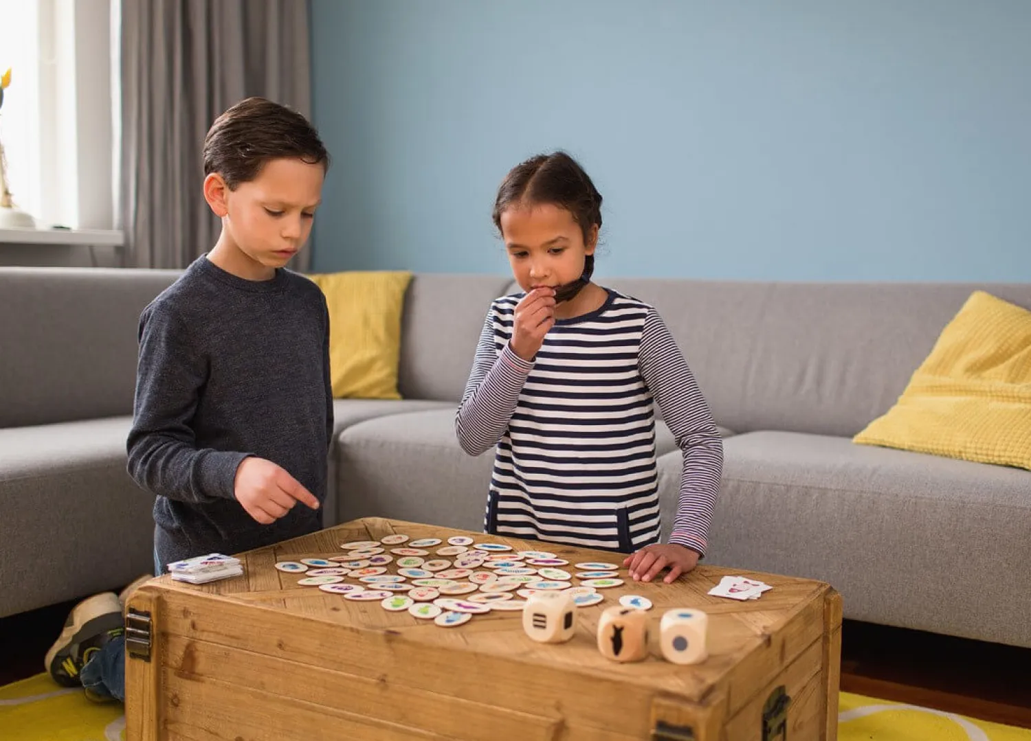 6 Lat+|7 Lat+ | BS Toys Drewniana gra edukacyjna Znajdź rybkę
