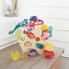 6 Lat+|3 Lata + | Tender Leaf Toys Drewniana gra zręcznościowa - Mieszkańcy rafy