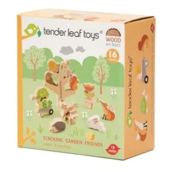 2 Lata +|Drewniane | Tender Leaf Toys Drewniana gra zręcznościowa - Przyjaciele Ogrodu