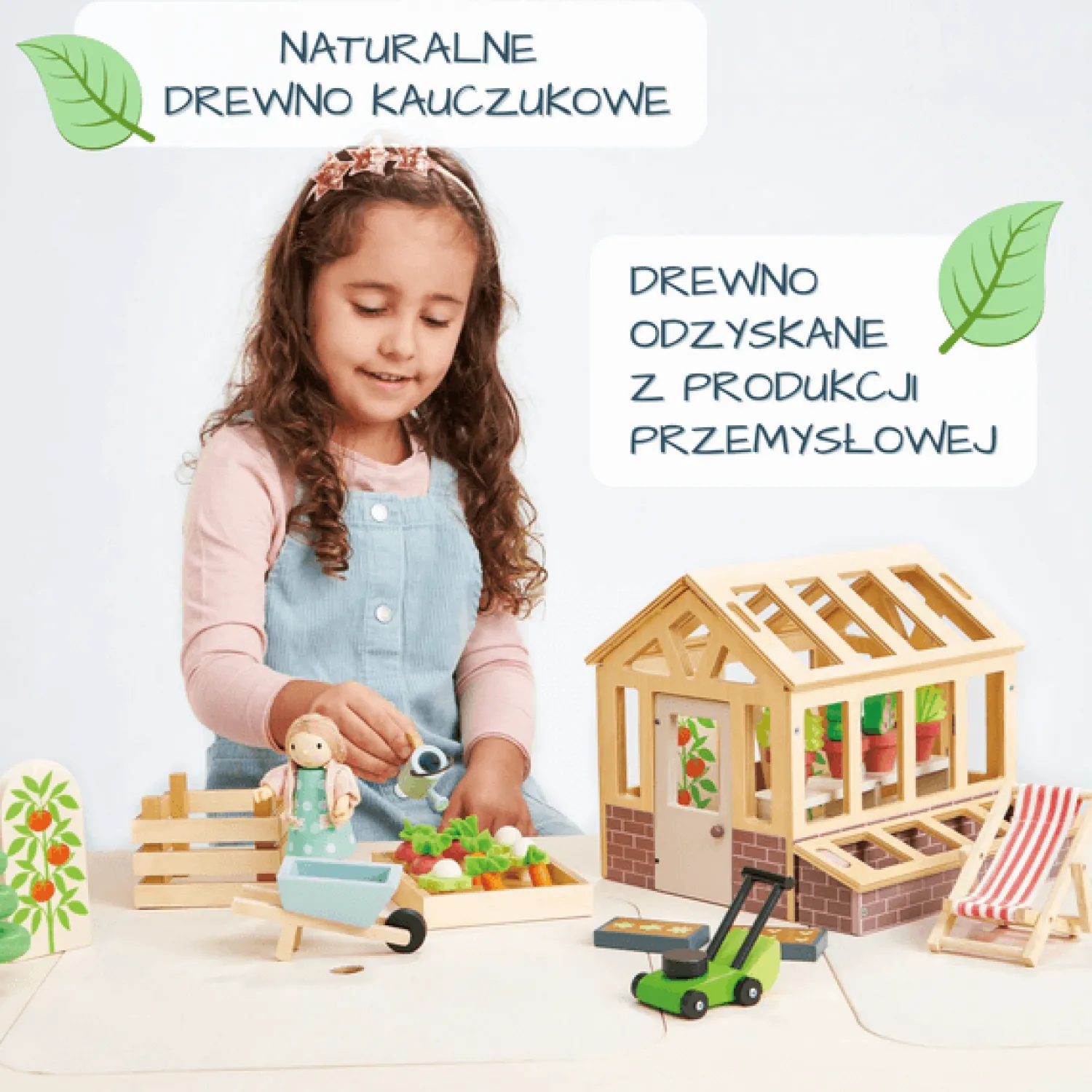 6 Lat+|3 Lata + | Tender Leaf Toys Drewniana szklarnia