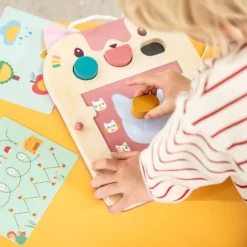 Idealne W Podróży|12M+ | Lilliputiens Drewniana tablica - znikopis Kotka Jeanne 18m+