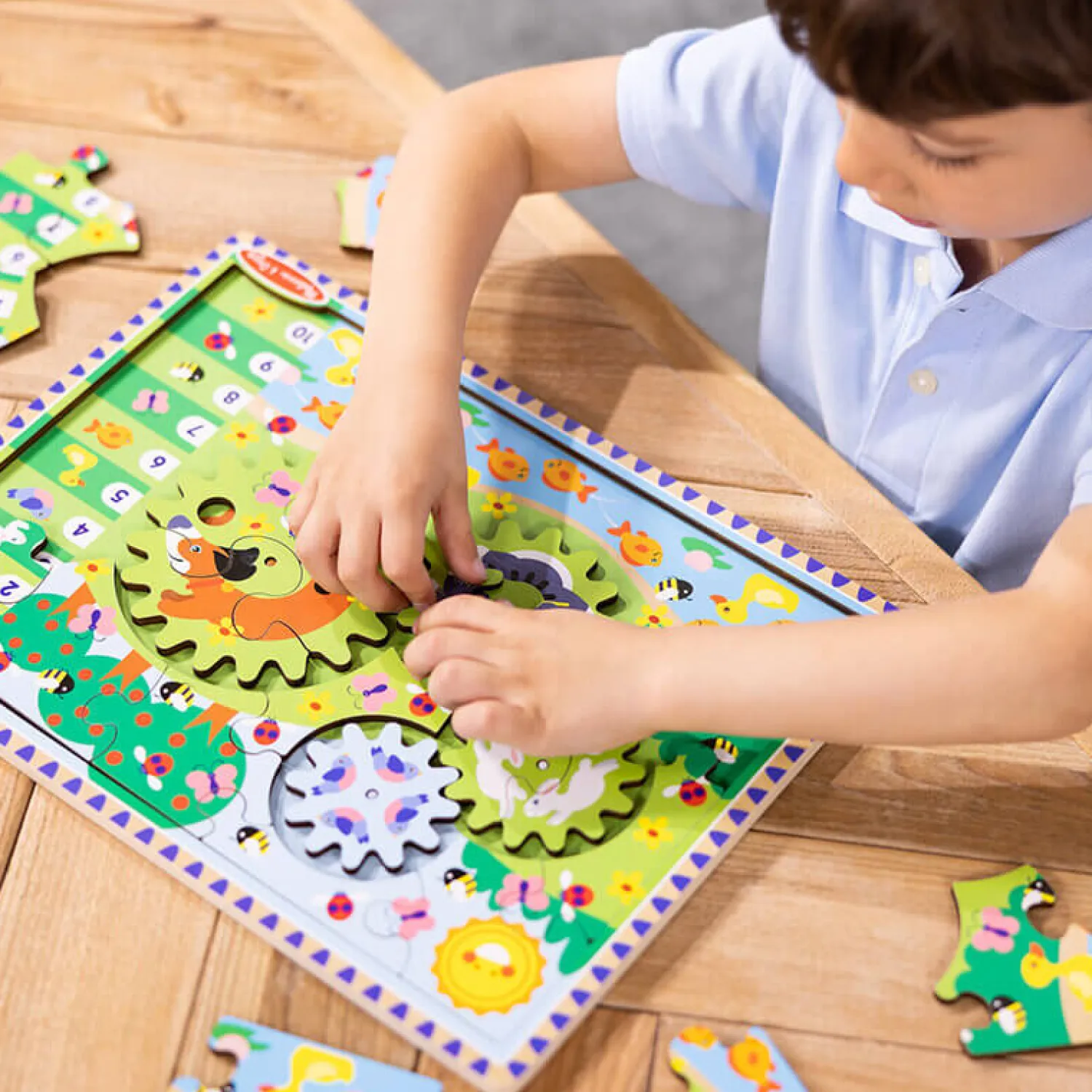 Drewniane|Puzzle | Melissa & Doug Drewniana układanka zwierzęta