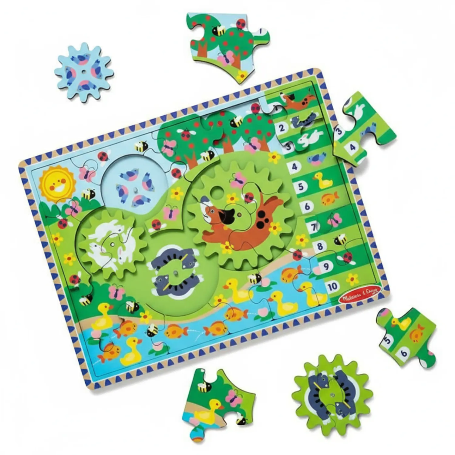 Drewniane|Puzzle | Melissa & Doug Drewniana układanka zwierzęta