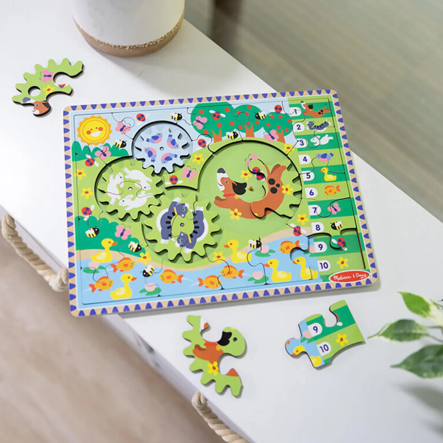 Drewniane|Puzzle | Melissa & Doug Drewniana układanka zwierzęta