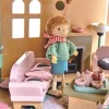 3 Lata +|2 Lata + | Tender Leaf Toys Drewniane meble do domku dla lalek - salon