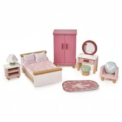 3 Lata +|2 Lata + | Tender Leaf Toys Drewniane meble do domku dla lalek - sypialnia