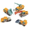 2 Lata +|Drewniane | Tender Leaf Toys Drewniane pojazdy budowlane