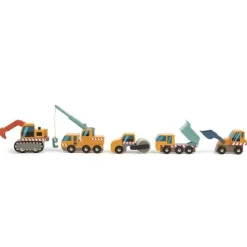 2 Lata +|Drewniane | Tender Leaf Toys Drewniane pojazdy budowlane