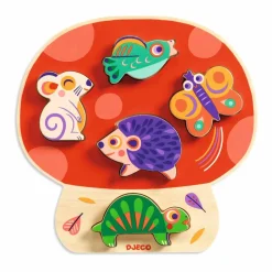 12M+|Drewniane | Djeco Drewniane puzzle ANIANCO