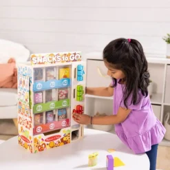 6 Lat+|3 Lata + | Melissa & Doug Drewniany automat Snack to Go