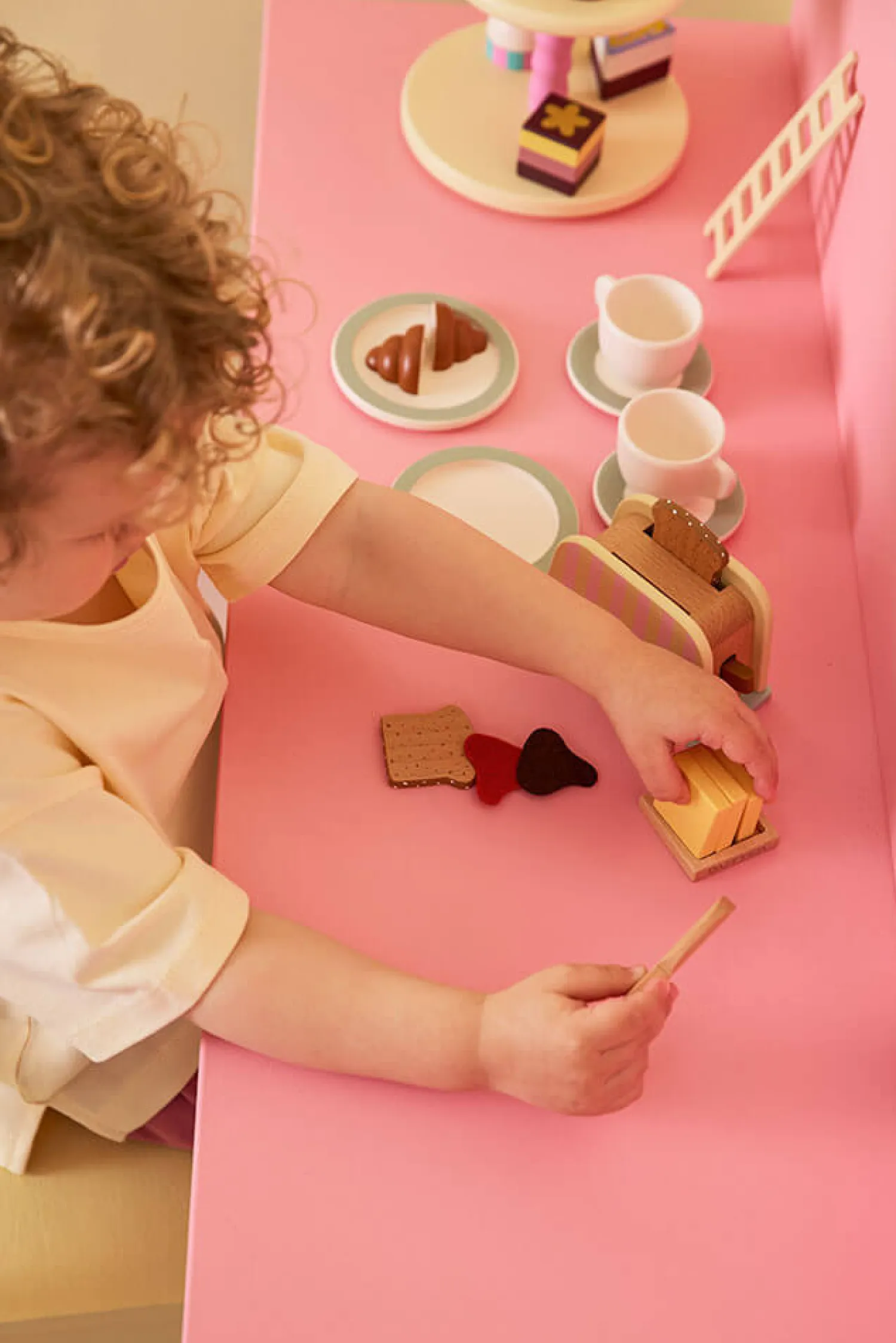 6 Lat+|3 Lata + | Kids Concept Drewniany mini zestaw śniadaniowy