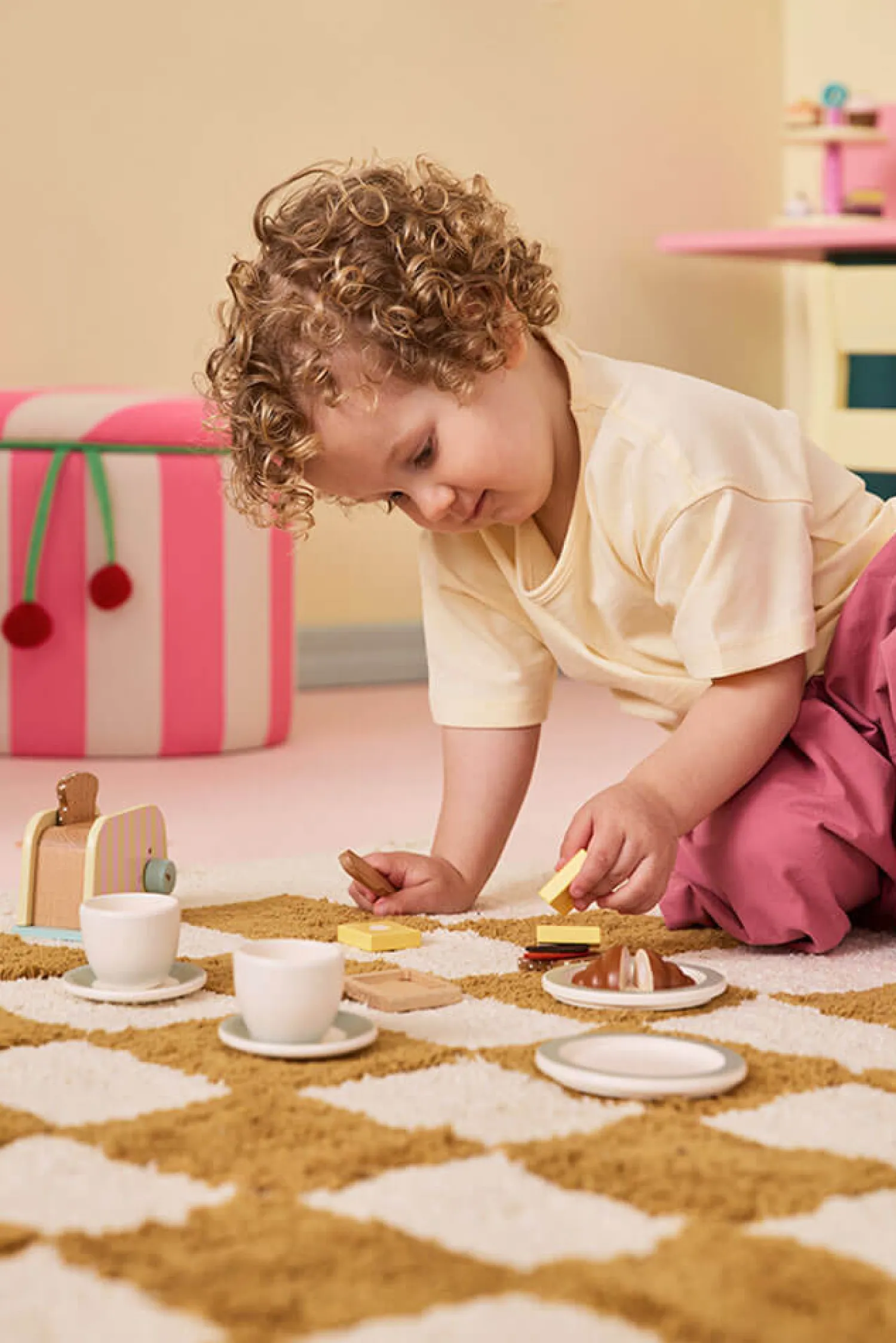 6 Lat+|3 Lata + | Kids Concept Drewniany mini zestaw śniadaniowy