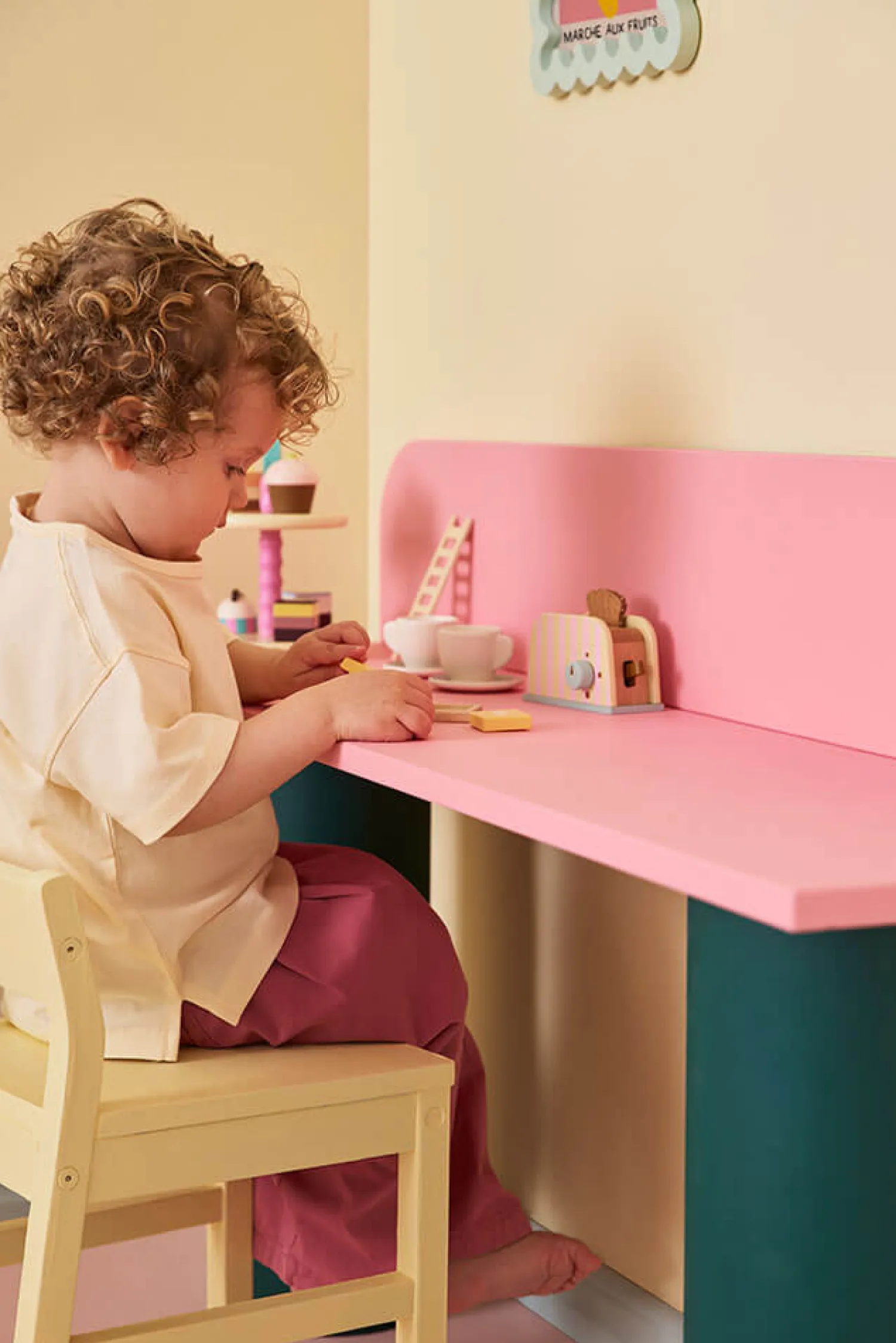 6 Lat+|3 Lata + | Kids Concept Drewniany mini zestaw śniadaniowy