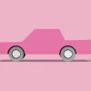 Drewniany samochodzik - Pink