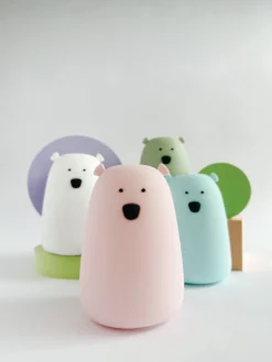Lampki Nocne|Lampki Nocne | Rabbit&Friends Duża lampka led MIŚ RÓŻOWY bezpieczna dla Twojego dziecka