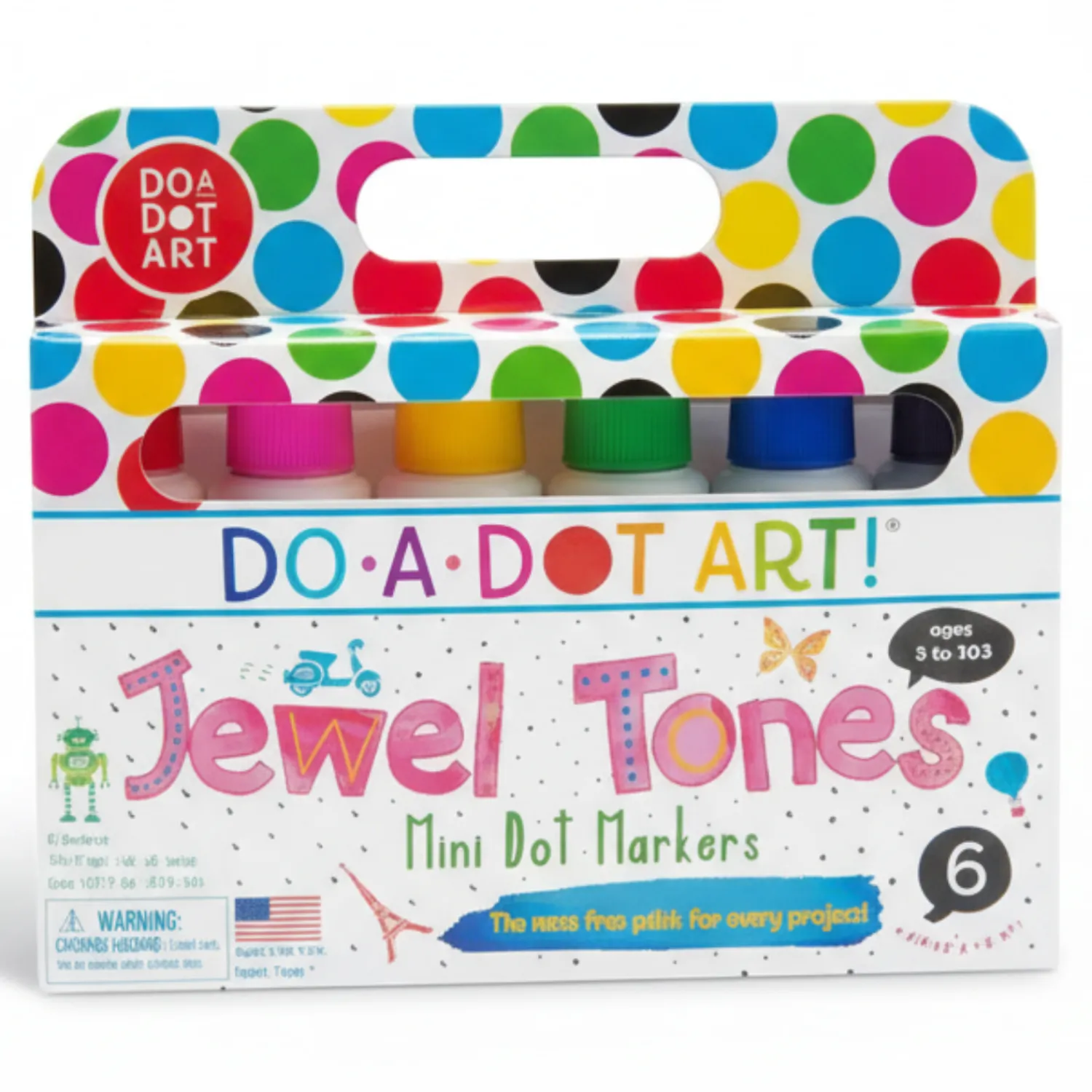 6 Lat+|3 Lata + | Do a dot Art Duże Flamastry Kropkowe Mini - Klejnoty