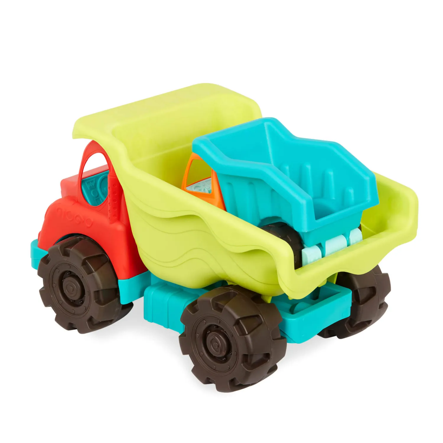 6 Lat+|3 Lata + | B.Toys Dump Truck Duo - zestaw dwóch wywrotek z OLBRZYMIĄ ciężarówką Colossal Cruiser