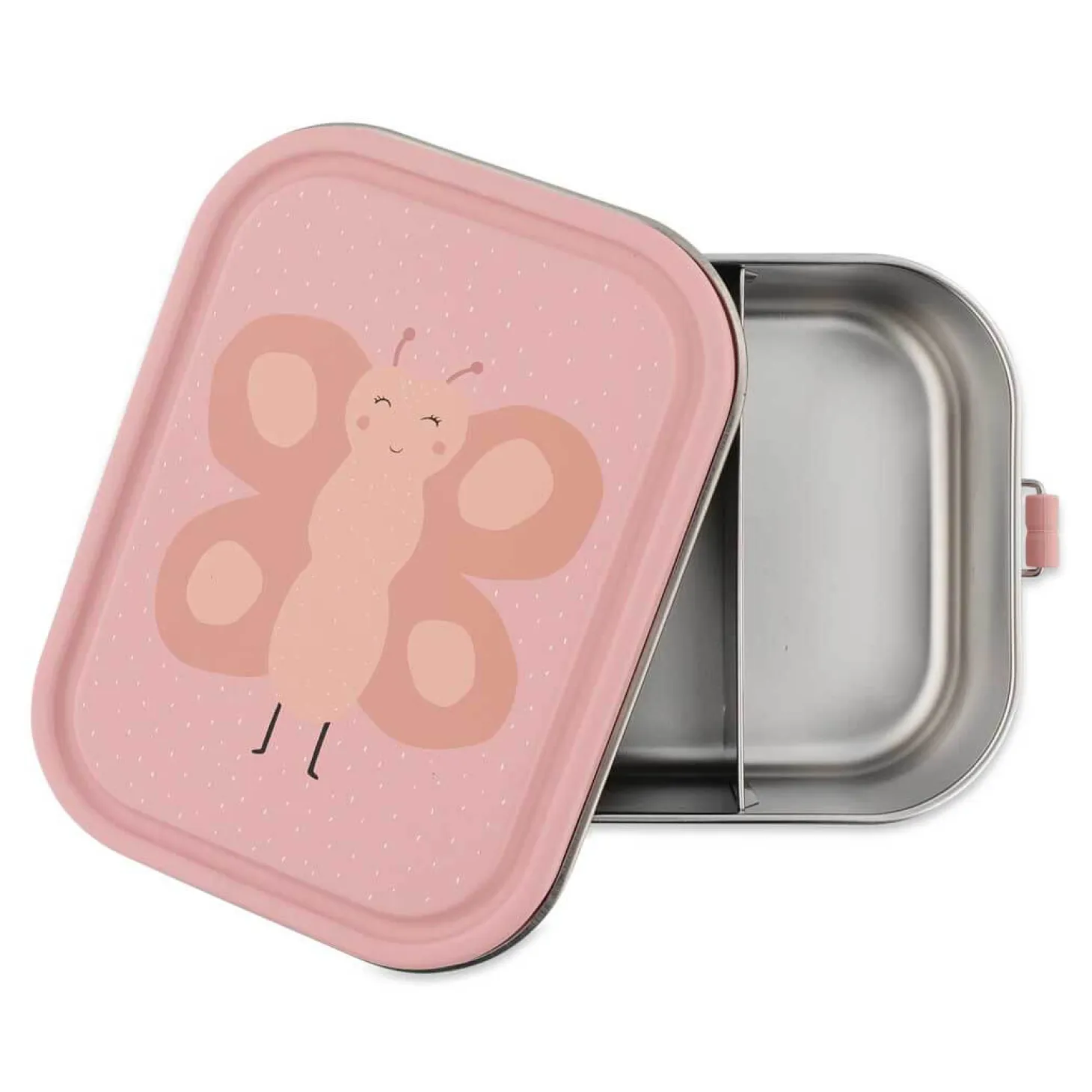 Duży stalowy lunchbox - Motyl