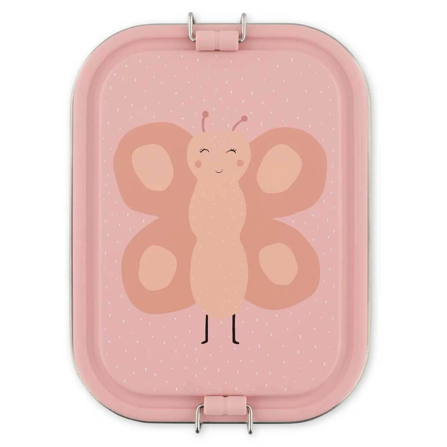 Duży stalowy lunchbox - Motyl