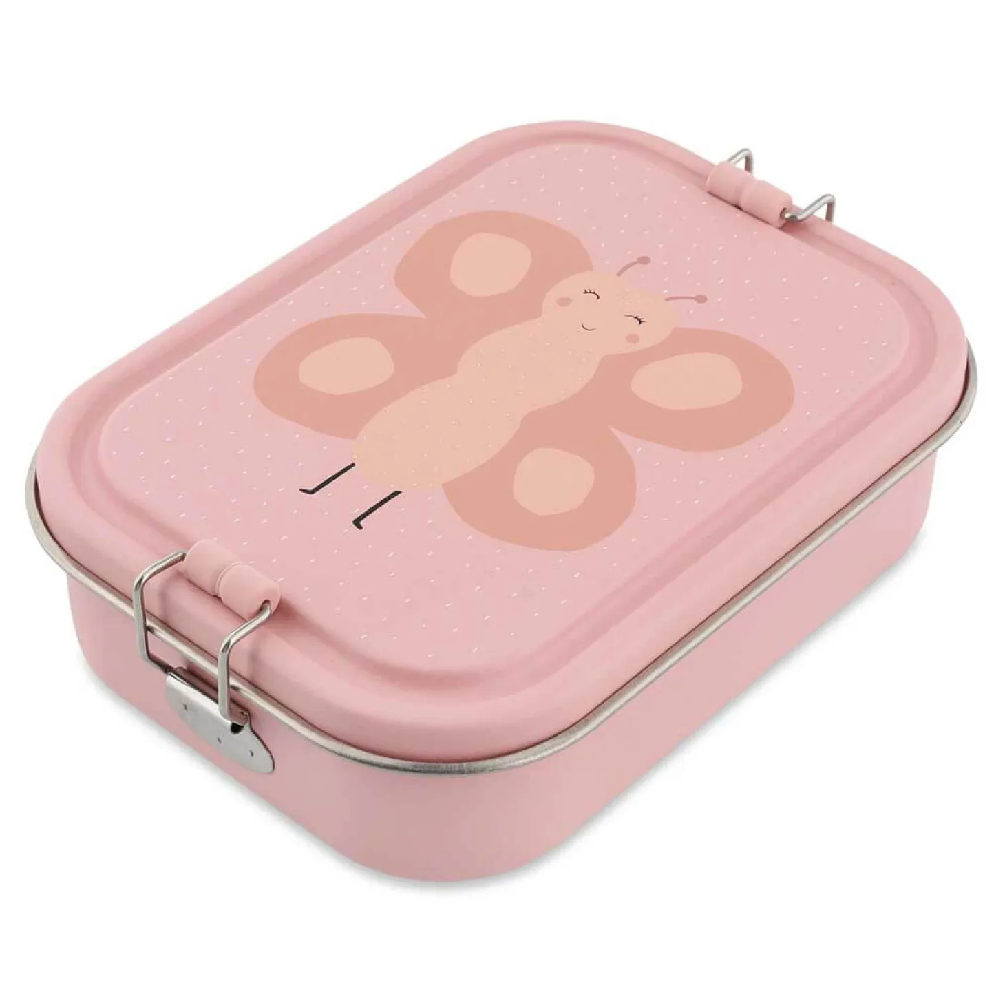 Duży stalowy lunchbox - Motyl