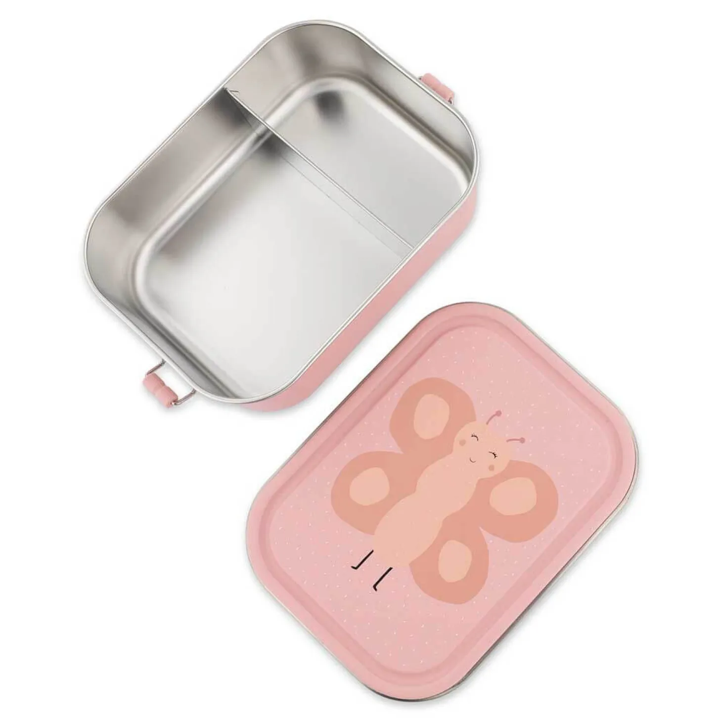 Duży stalowy lunchbox - Motyl