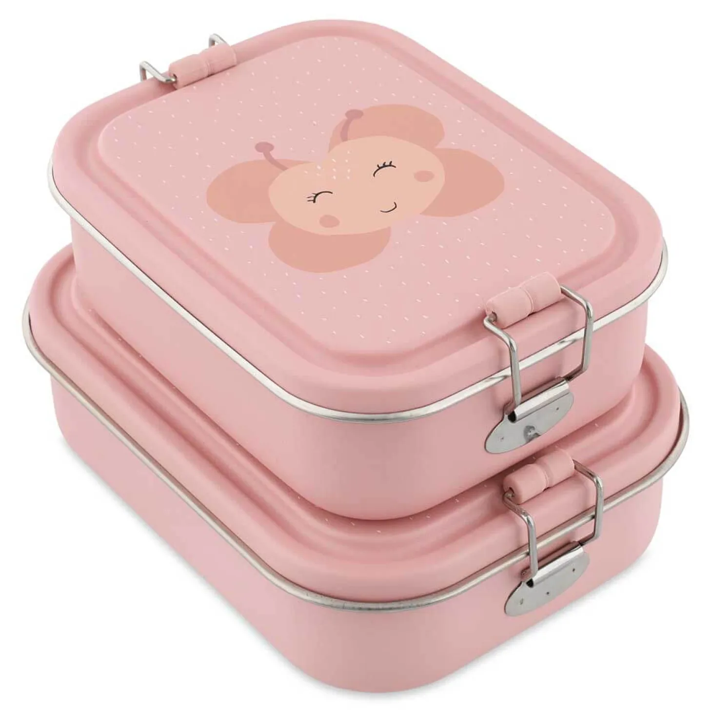 Duży stalowy lunchbox - Motyl