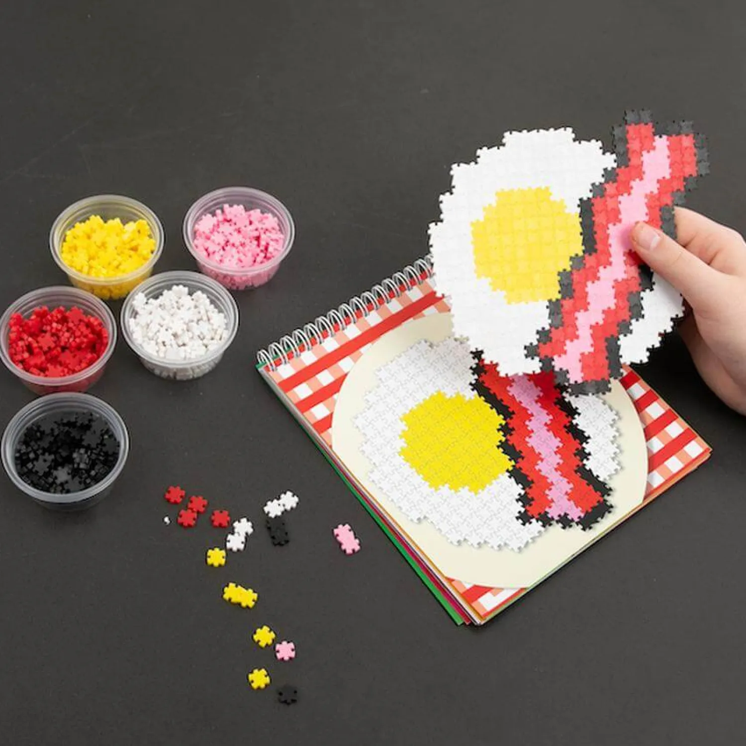 8 Lat+|6 Lat+ | Fat Brain Toys Duży zestaw Jixelz Kreator Puzzelki Pixelki