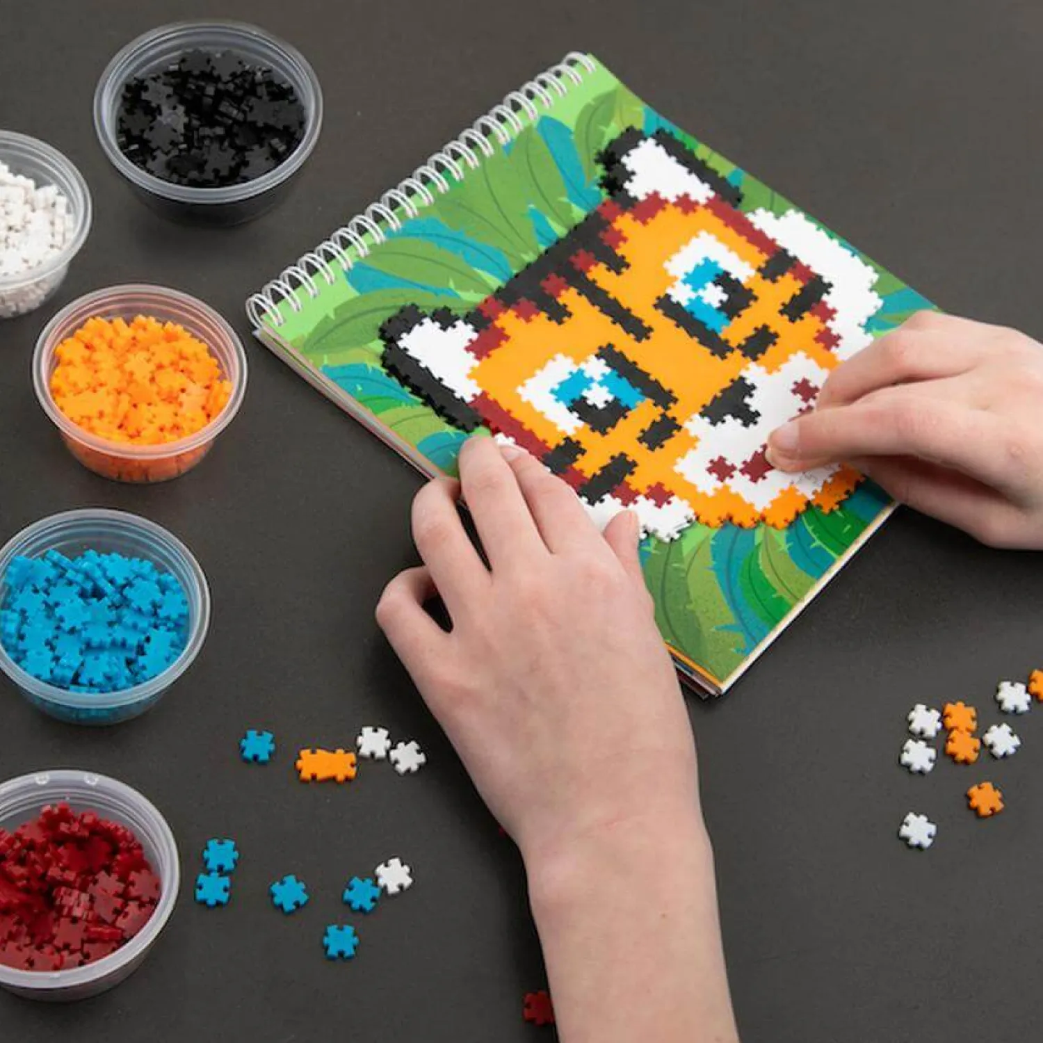 8 Lat+|6 Lat+ | Fat Brain Toys Duży zestaw Jixelz Kreator Puzzelki Pixelki