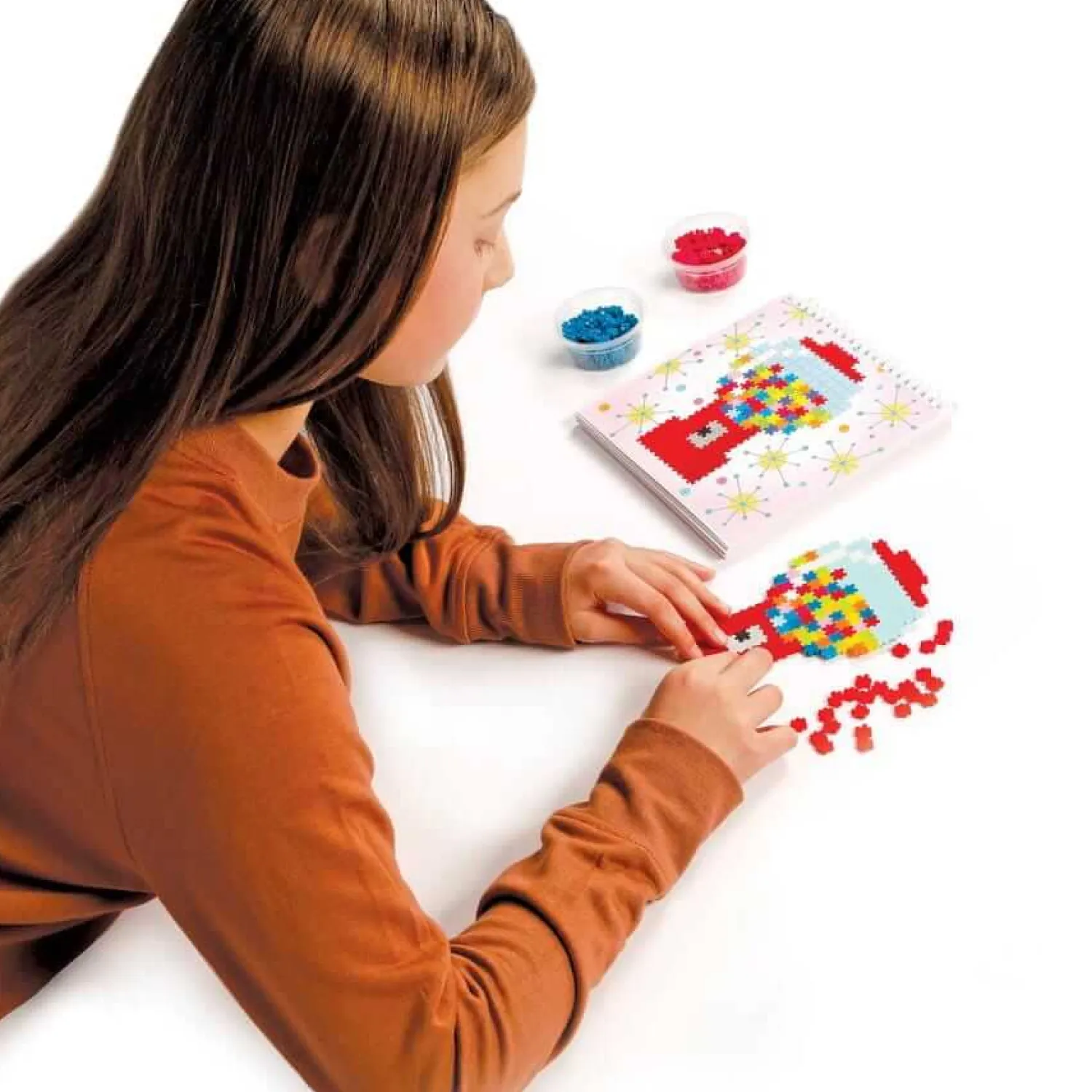 8 Lat+|6 Lat+ | Fat Brain Toys Duży zestaw Jixelz Kreator Puzzelki Pixelki